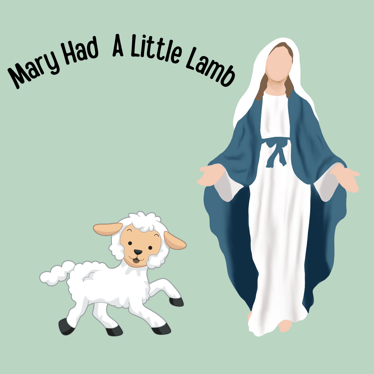 Mary Had a Little Lamb clipart