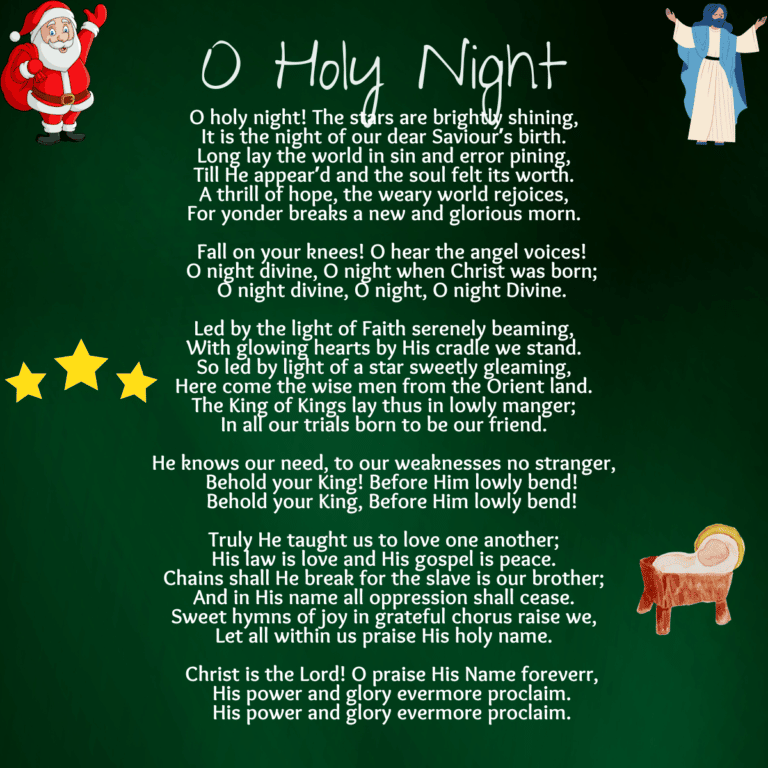 O Holy Night Printable Lyrics, Origins, and Video