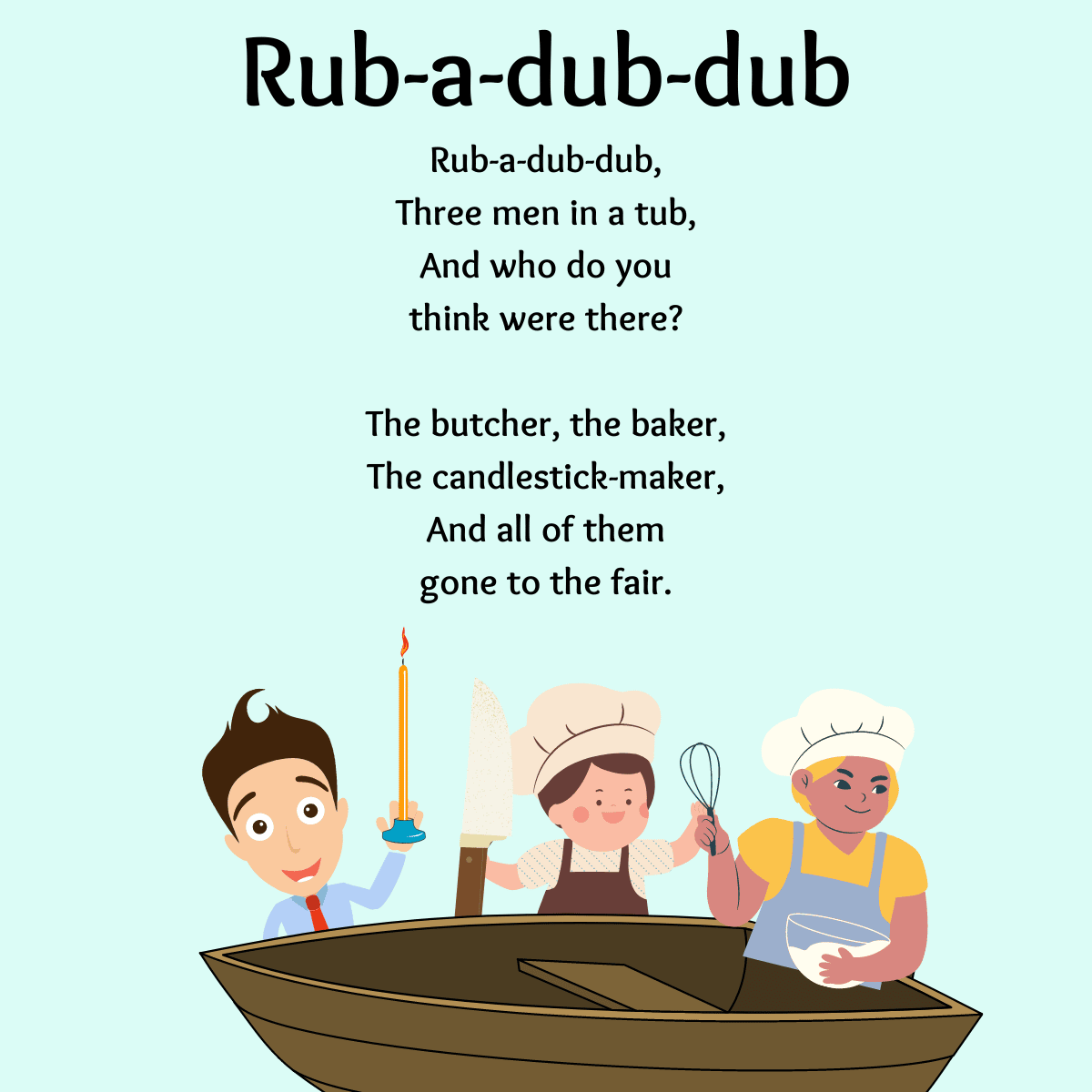 Rub-a-dub-dub lyrics