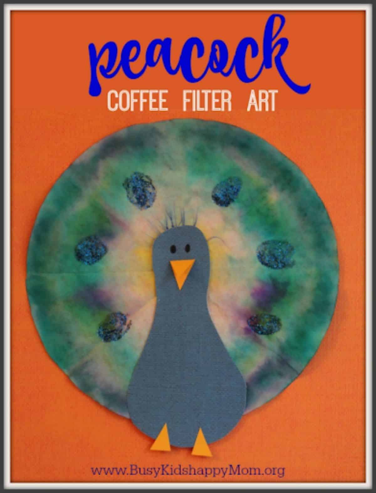 Coffee Filter Peacock