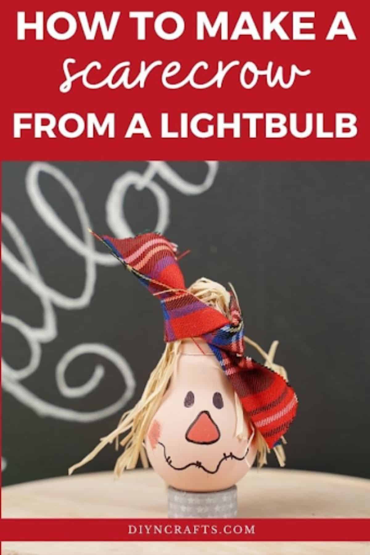 Lightbulb Scarecrow Head