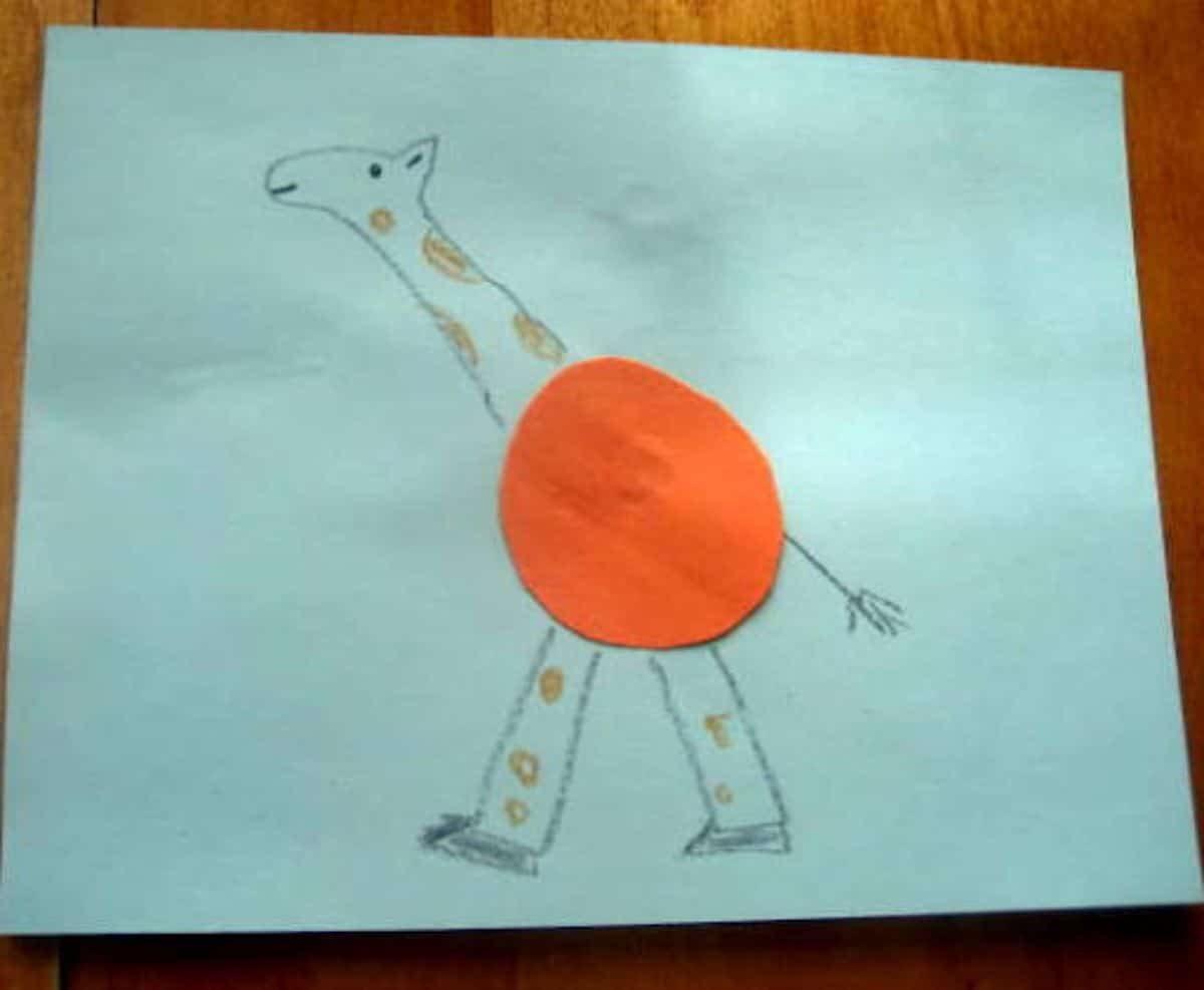 Making Orange Circle Into Giraffe