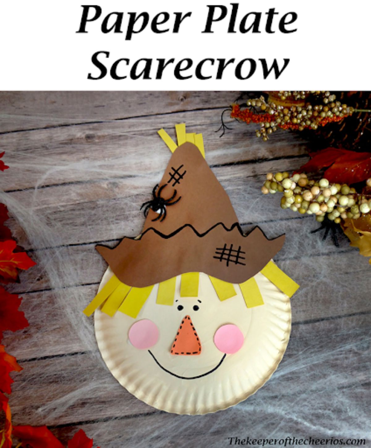 Paper Plate Scarecrow Face