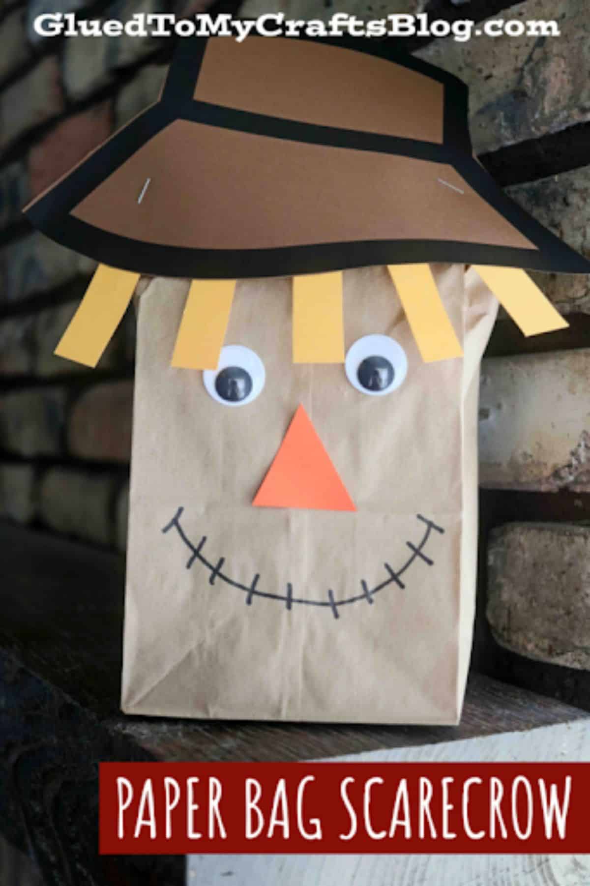 Paperbag Scarecrow Head