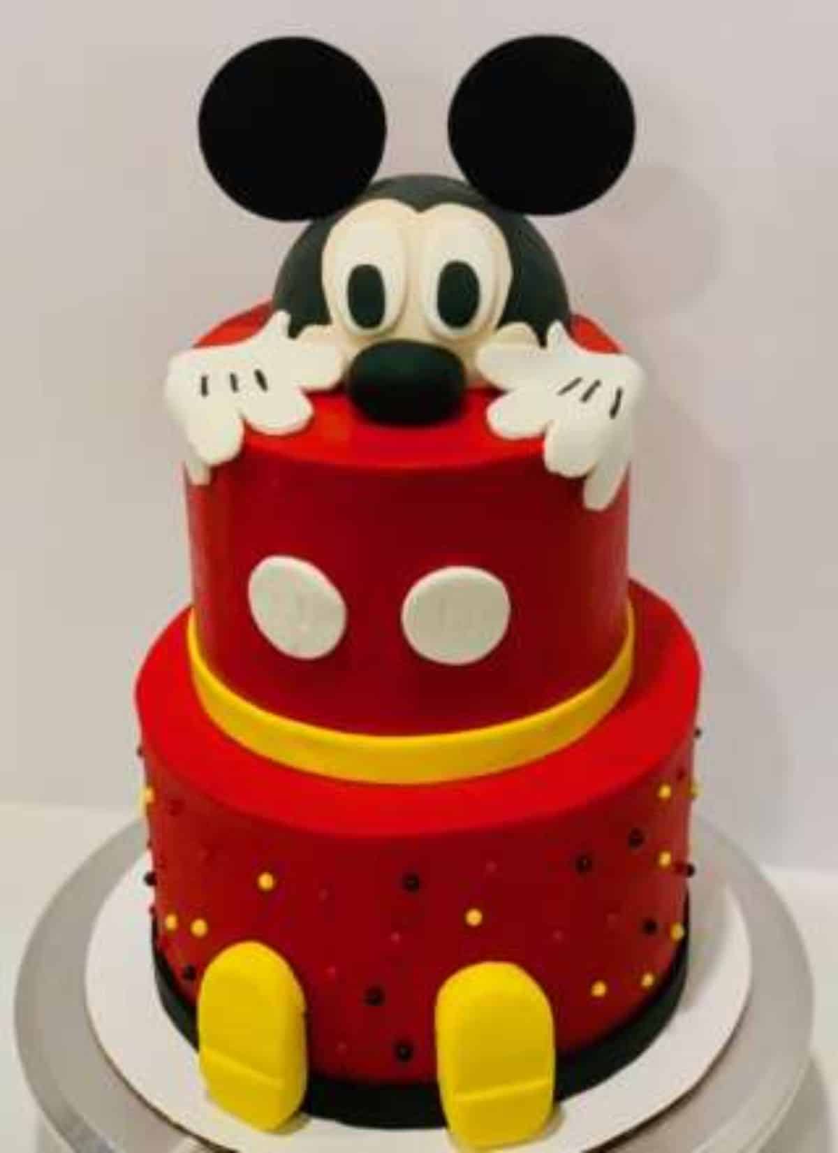 Big Red Mickey Cake