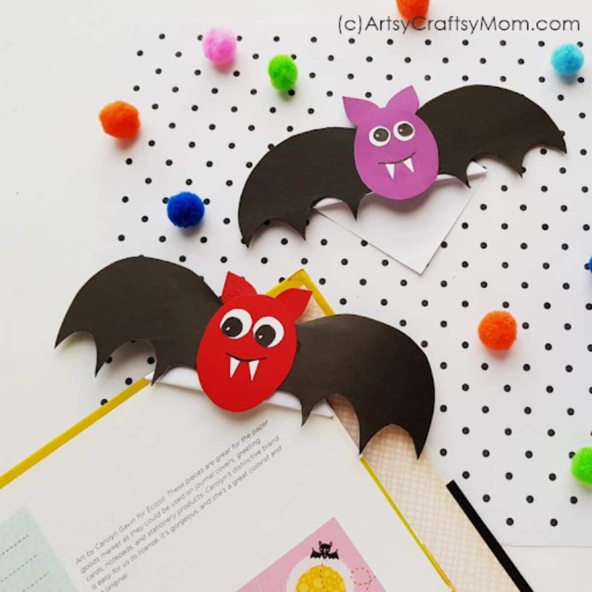 Cute Bat Bookmarks