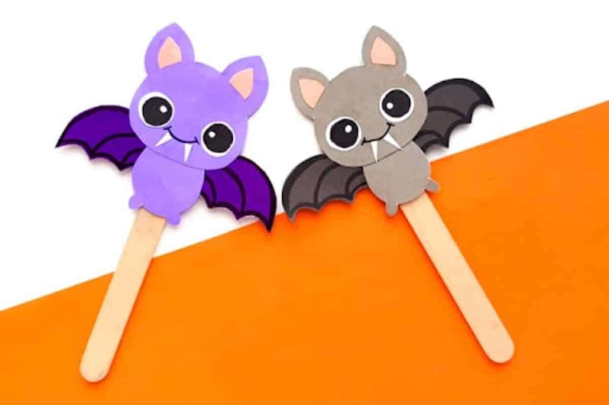 Funny Bat Puppets