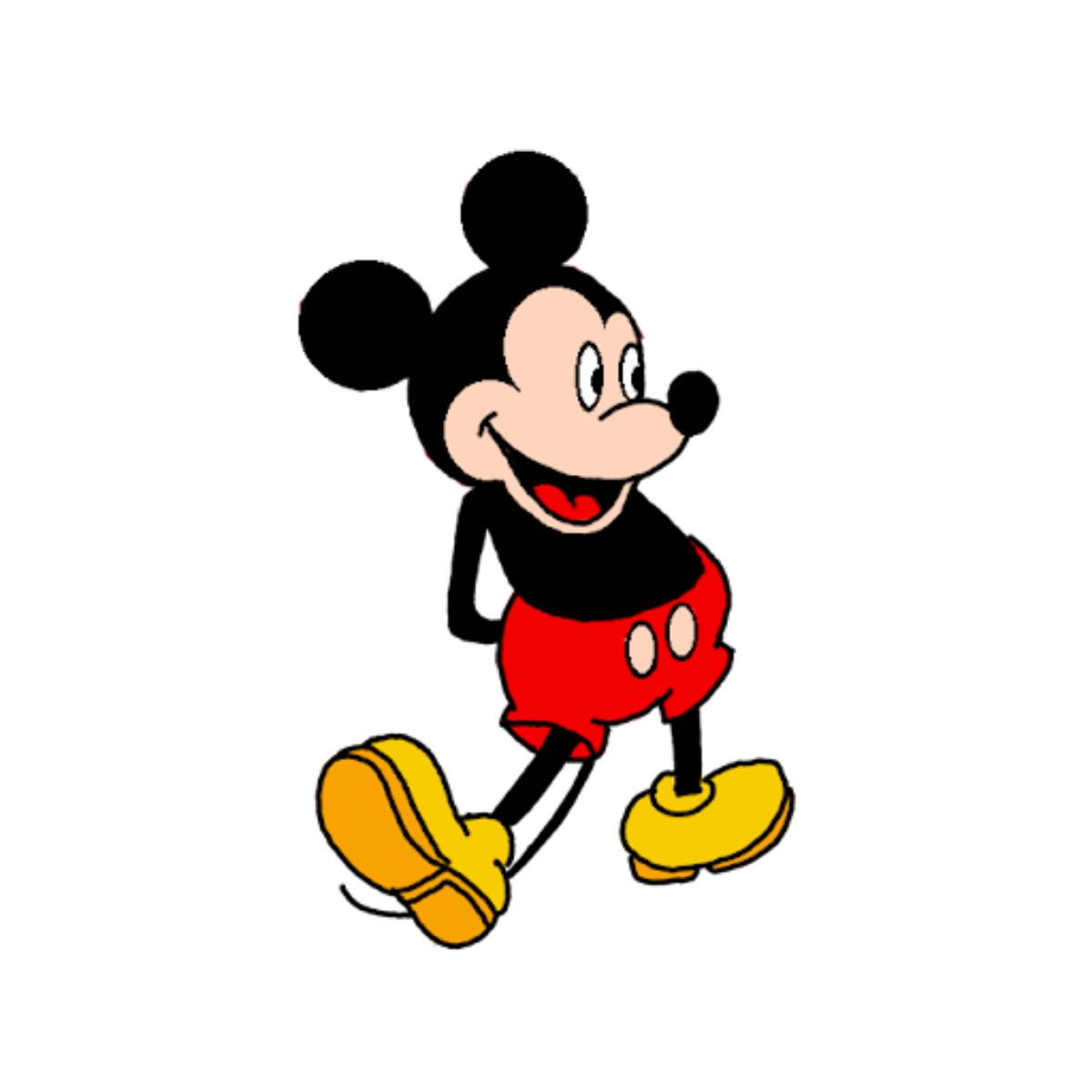 Quick Mickey Mouse Sideway Drawing