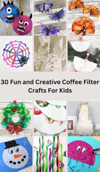 30 Fun and Creative Coffee Filter Crafts For Kids
