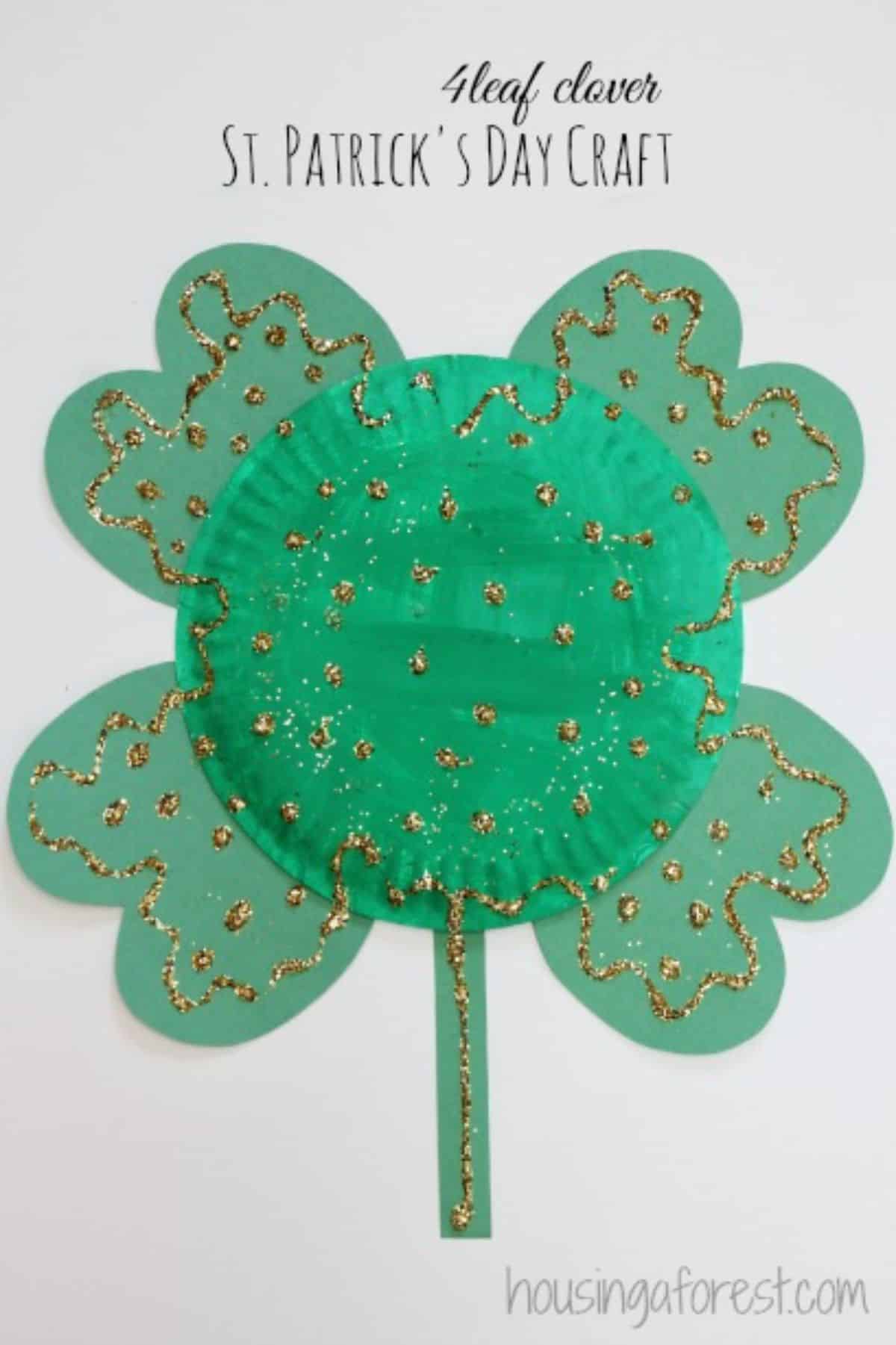 Paper Plate Clover