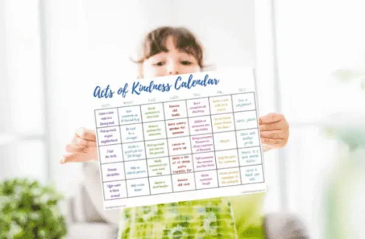Set Up A Kindness Calendar